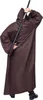 Umhang mit Kapuze Herren Robe Halloween Kostüm Braun S Produktbild-Vorschau 3