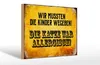 Holzschild Spruch 30x20cm Kinder weggeben Katze allergisch Produktbild-Vorschau 1