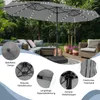 COSTWAY podwójny parasol 450x260cm z panelem słonecznym Podgląd zdjęcia produktu 5