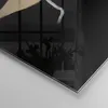 Bilder auf glas - Einteilig - Schwarz Frau Hut - 70x50cm - Produktbild-Vorschau 5