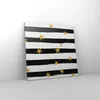 Bild auf Leinwand - Leinwandbild - Muster Stern Gold Produktbild-Vorschau 4