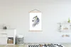 MuchoWow® Textilposter Pferd - Aquarell - Gelb - Mädchen - Produktbild-Vorschau 2