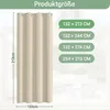 Faziango 2 Stücke Outdoor Vorhang Gardinen 132 x 213 cm Produktbild-Vorschau 2