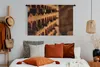 MuchoWow® Wandteppich Wandbehang Flaschenregal in einem Produktbild-Vorschau 4
