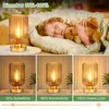 Tischlampe Kabellose LED Tischleuchte aus Gold Glas Produktbild-Vorschau 2