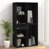vidaXL Kosmetická skříňka černá 80x40x75 cm Dřevěný Náhled obrázku produktu 5