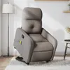Massagesessel mit Aufstehhilfe Taupe Stoff Produktbild-Vorschau 2
