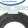 3.50-8 Haybob Rake Turner Tyre 4ply Journey H8023 195kgs Voir les images du produit 6