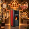 Estufa de pellets hidro THUNDER VAYNE-RED 13 kW con WiFi, Vista previa de la imagen del producto 4