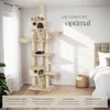 Arbre à chat HANSI 260 cm - beige/blanc Voir les images du produit 3
