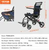 Invalidný vozík VEVOR, ľahká hliníková transportná stolička Náhľad obrázku produktu 7
