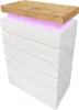 Commode Sweiko, buffet brillant avec 6 tiroirs, éclairage Voir les images du produit 4
