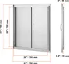 SucceBuy 790x790mm Doppia porta di accesso al barbecue, Anteprima dell’immagine prodotto 8