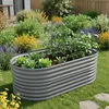 Jardinière surélevée Relaxdays, en métal galvanisé, pour Voir les images du produit 2