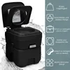 COSTWAY 20L+12L Campingtoilette mit abnehmbarem Produktbild-Vorschau 9