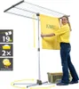 Juwel Wäscheständer SWING 200 Kombi (Ständer/Hülse) bis 170 cm höhenverstellbar Wäschetrockner Wäscheleine 9001567300146 30014 30814 457019 Anteprima dell’immagine prodotto