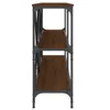 Konsolentisch Braun Eiche 180x30x75 cm Holzwerkstoff und Produktbild-Vorschau 5