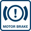 A warning symbol with text indicating 'MOTOR BRAKE'. Podgląd zdjęcia produktu