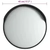 The Living Store Dopravné zrkadlo Convex Outdoor Black Ø45 Náhľad obrázku produktu 8