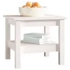 vidaXL Table basse blanche 45x45x40 cm pin massif Voir les images du produit 5