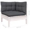 vidaXL 9-tlg. Garten-Lounge-Set mit Kissen Weiß Kiefer Produktbild-Vorschau 10