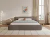 FEDVE Polsterbett Taftan aus Bouclé-Stoff 200x200 cm, Braun Produktbild-Vorschau 2