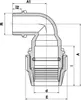 PLASSON Winkel, 7850, 1", Ad. 32 mm, 1 Stk. Produktbild-Vorschau 2