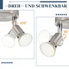 ZMH Deckenstrahler LED Küchenlampe GU10 Rund 3 Flammig Produktbild-Vorschau 3