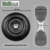 Sackkarrenrad Luftrad 260x85 mm 3.00-4 60 mm versetze Nabe Produktbild-Vorschau 3