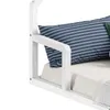 Bodenbett ELOA mit Hausdach 90x200 cm weiß Kiefer massiv, Produktbild-Vorschau 4
