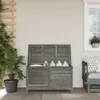 vidaXL Gartentruhe Anthrazit 99x49,5x58,5 cm Massivholz Produktbild-Vorschau 2