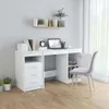 vidaXL Schreibtisch Weiß 140x50x76 cm Holzwerkstoff Produktbild-Vorschau 3