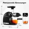 AMZCHEF Entsafter für Gemüse und Obst, Slow Juicer,  Produktbild-Vorschau 9