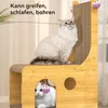 Kratzbrett, 2in1 Haustierbett, L-förmiges Katzenbett, Produktbild-Vorschau 3