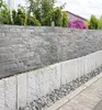 Zaunbanner Steinwand hellgrau Sichtschutz Garten Zaun Produktbild-Vorschau 2