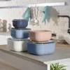 2er Set Frischhaltedosen rund ELA, Farbe:Blau & Weiß Produktbild-Vorschau 7