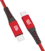 USB-C zu USB-C Kabel 480mbps 60W mit Metall Stecker - Rot Produktbild-Vorschau 1