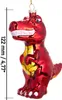 BRUBAKER Zestaw bombek choinkowych Dinozaur czerwony - Podgląd zdjęcia produktu 4