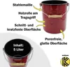 Kôš na odpad značky KARL KRÜGER, smaltovaný, s vekom, model Náhľad obrázku produktu 3