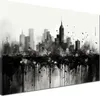 USA New York abstrakt schwarz weiss Wandbild Leinwandbild Produktbild-Vorschau 1