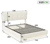 SUNFECILI Polsterbett 140x200 cm,Boxspringbett 140x200,mit Produktbild-Vorschau 5