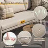 Flieks Rattan Gartenloungeset 6-tlg., Balkonmöbelset für Produktbild-Vorschau 5
