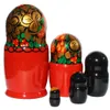 Matroschka Babuschka Matrjoschka Holzfiguren handbemalt Set Produktbild-Vorschau 3