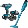 Makita Akku Kombo Kit 18V DLX2422 DHP482 + DCL181F + 2 Produktbild-Vorschau 1