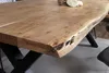 Esstisch Baumkante massiv Akazie Natur 240 x 100 X-Gestell Produktbild-Vorschau 5