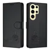 Leder Hülle für Samsung Galaxy S25 Ultra Süße Katze Flip Produktbild-Vorschau 2