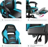 Závodní kancelářská židle Comodo s podnožkou - Náhled obrázku produktu 4
