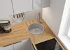 PRIMAGRAN Spülbecken Rund Grau 46x46cm, Granitspüle 1 Produktbild-Vorschau 2