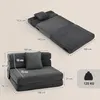 HOMCOM Slaapfauteuil 2-in-1, opvouwbaar, zonder Productafbeelding-voorbeeld 3