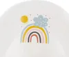 A close-up of a white surface with a rainbow, sun, and cloud illustration. Anteprima dell’immagine prodotto